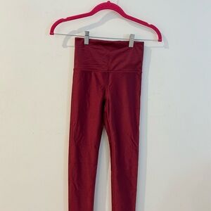 Athleta Women’s Burgundy High-Waist Leggings